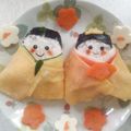 RUKA37's cooksnap of when they made 簡単＆かわいいお雛様ゴハン♪.