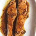 ☆ゆみよ☆'s cooksnap of when they made 粒マスタード入り、鮭のハチミツ照り焼き.