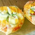 kanakoごはん＊'s cooksnap of when they made 惣菜パン4個分のレシピ.