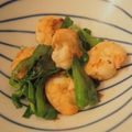 mimioui＊'s cooksnap of when they made えびとにらのガーリック炒め～♪.