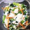 ぽんぽこポン太's cooksnap of when they made 小松菜ぶなしめじ人参の白和え.