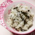 Azabu10's cooksnap of when they made 給食で人気の☆わかめご飯.
