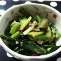 クックQXNV18☆'s cooksnap of when they made 小松菜とツナ缶deピリ辛炒め煮♪.