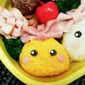 〜お鶴〜's cooksnap of when they made キャラ弁★ほっぺちゃん★超簡単★おにぎり.