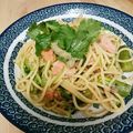 ヒヨタ's cooksnap of when they made 鮭と三つ葉のわさびパスタ.