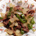 ぴぉたん's cooksnap of when they made 砂ずりとピーマンの塩コショウ炒め.