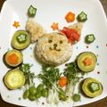 maruru-nn's cooksnap of when they made 2歳の誕生日☆クマちゃんハンバーグ.