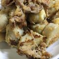 かお1200's cooksnap of when they made さといもと豚バラのにんにく味噌炒め.