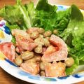 クックZ4M2C1☆'s cooksnap of when they made 大豆とトマトのバジル添えサラダ！.