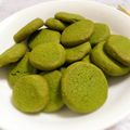 mntiyu's cooksnap of when they made さくほろ‼︎抹茶クッキーサンド☆彡.