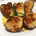とんかつ♡'s cooksnap of when they made ピーマンとしいたけの肉詰め.
