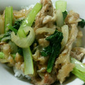 あちちょ's cooksnap of when they made 豚バラ肉と小松菜のとろとろ甘辛炒め煮丼.