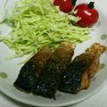 のんぴ☆♪'s cooksnap of when they made お弁当にも♪塩鯖のバジルチーズ揚げ焼き♪.