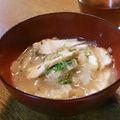 梨にゃんこ's cooksnap of when they made はんぺんと白菜のトロトロ味噌汁.