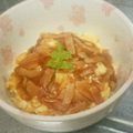 もぐ・ω・くま's cooksnap of when they made 簡単♥とろりん卵のベーコンあんかけ丼.