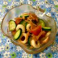 にきけん's cooksnap of when they made キュウリ・ちくわ・トマトのなめたけあえ.