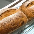 aki’キッチン's cooksnap of when they made ノンシュガー ふすま粉入り米粉くるみパン.