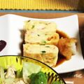 ☆necohara☆'s cooksnap of when they made ☆カニかまとねぎで卵焼き☆.