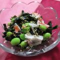 miyuki12's cooksnap of when they made 枝豆とワカメのポン酢和え.