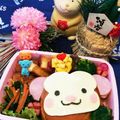 みーはーこーママ's cooksnap of when they made お正月 キャラ弁 申年♡おさるサンド.