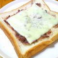 ももちゃんパンダ's cooksnap of when they made ☆あんこチーズトースト☆.