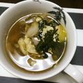 ハートキャンディ's cooksnap of when they made 舞茸と春菊と長ネギのスープ　風邪予防にも.