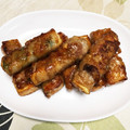 やんさん☆'s cooksnap of when they made 簡単 絹厚揚げの豚バラ巻き.