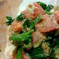 はるしょうかあさん's cooksnap of when they made 無塩料理☆ほうれん草トマト豆腐の胡麻和え.