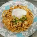 もぐ・ω・くま's cooksnap of when they made しめじとキムチのパスタ.