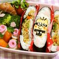 簡単手抜きママ's cooksnap of when they made スパムおにぎりでミニオン.
