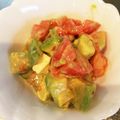 emixxx's cooksnap of when they made 定番！アボカドとトマトの酢醤油和え.