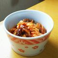 しじみごはん's cooksnap of when they made つまみに鶏皮キムチ.