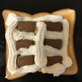 white_sage's cooksnap of when they made ホイップチョコトースト✿.