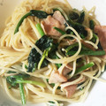 nishimo's cooksnap of when they made 簡単♡ほうれん草とハムのパスタ.
