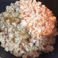 クックETQYQW☆'s cooksnap of when they made 簡単すぐできる！鶏そぼろ丼♡.