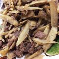 おこでら's cooksnap of when they made 簡単 コストコ プルコギで作る 牛ゴボウ.
