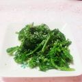 うさうさまろん's cooksnap of when they made 菜の花の茹で上げサラダ♥.