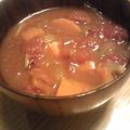 ようさんママ's cooksnap of when they made 海老とトマトとにんじんのスープ。.