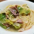 ともママ0120's cooksnap of when they made 簡単♪春キャベツとベーコンのスープパスタ.