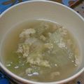 たべたべこ's cooksnap of when they made レタスのかき玉スープ.