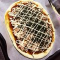あちmama's cooksnap of when they made 照り焼きソースの和風餅ピザ.