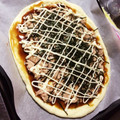 あちmama's cooksnap of when they made 照り焼きソースの和風餅ピザ.