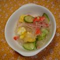 はやてもみじ's cooksnap of when they made 味付け絶妙♪♪炒り卵の☆春雨サラダ.