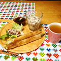komutatata's cooksnap of when they made サラダ茄子と鶏ささみの和え物.