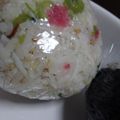 ふぁんたにゃん's cooksnap of when they made 野沢菜としらす干しのおにぎり.