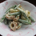 ジョングレ's cooksnap of when they made ♪いんげんとちくわサラダ.