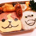 chi_bi's cooksnap of when they made 妖怪ウォッチ 簡単 キューブ キャラ弁.