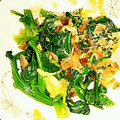 ユーロン's cooksnap of when they made ちぢみほうれん草のおかか和え.