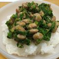 リラシャン's cooksnap of when they made 納豆ほうれん草 離乳食取り分け.