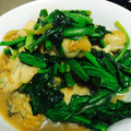 ちゅんよつ's cooksnap of when they made 舞茸と牡蠣のガーリックソテー.